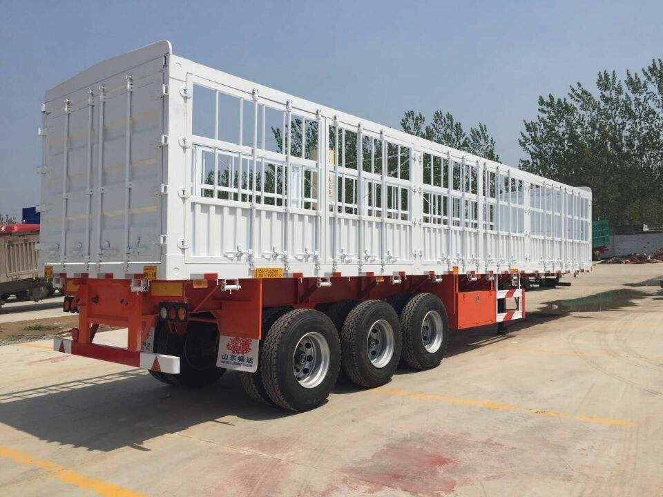 CLW Brand three axles carbon steel 30T 50T 80T Fence trailer