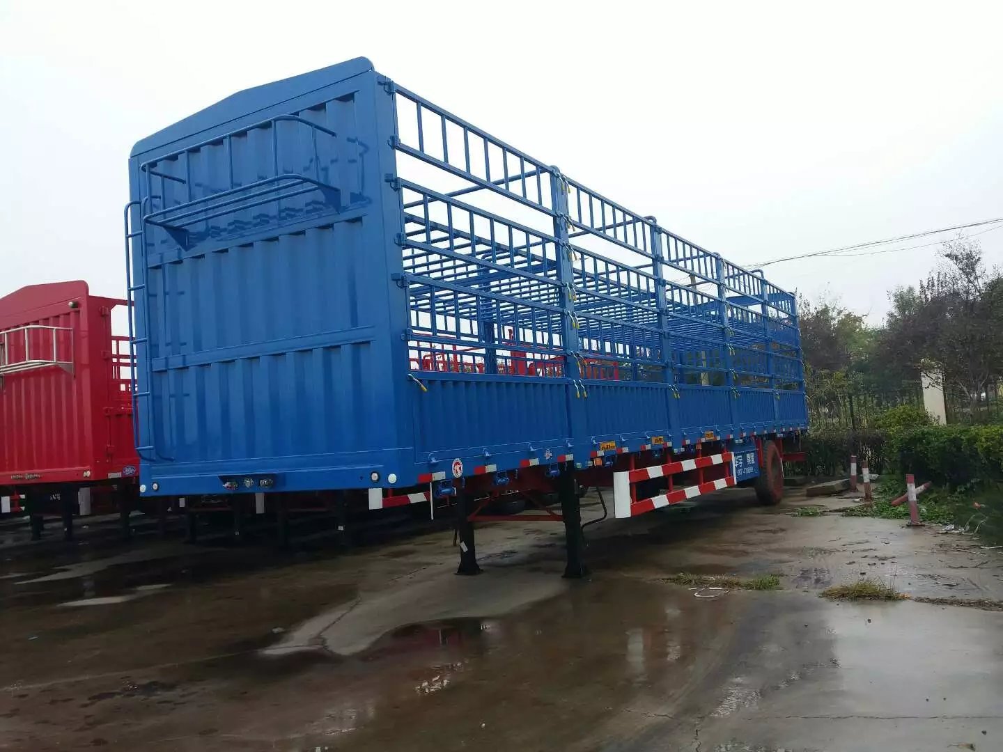 2 Axles 3axles 12.5 Meters 11.5 Meters 12 Meters 40ft Side Wall Truck Cargo Semi Trailer 