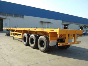 China made 3 axles 20ft 40ft container semi-trailer for freight transporting