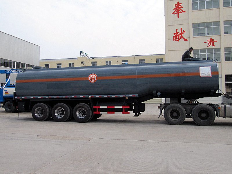3axle 2axle 27000liter 27cbm chemical liquid CHL road tanker 38CBM Sulfuric Acid Tank Trailer