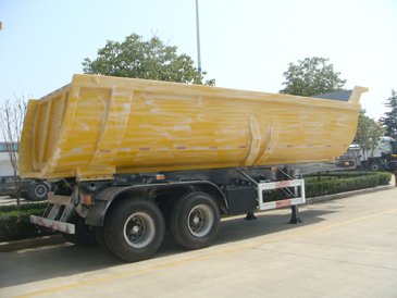 2 Axles 18CBM U Shape Tipper Semi Trailer Tipping Semi-Dumper