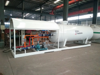 10M3 10000Litres 10CBM 5Tons 5MT LPG Cylinder Filling Skid Station with One Scale