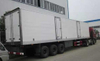 38ton 60cbm 3axles refrigerated trailer (GRP body,with 2 doors on side,ventilation slot,ABS,air suspension )