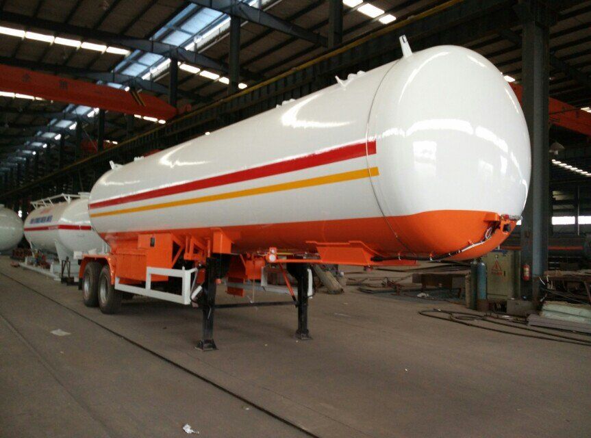ASME 2 Axles 40cbm Lpg Tanker Semi Trailer for Africa Market