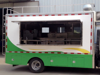 2019 Popular 4*2 Mobile Food Cart Ice Cream Business Diesel Food Truck 